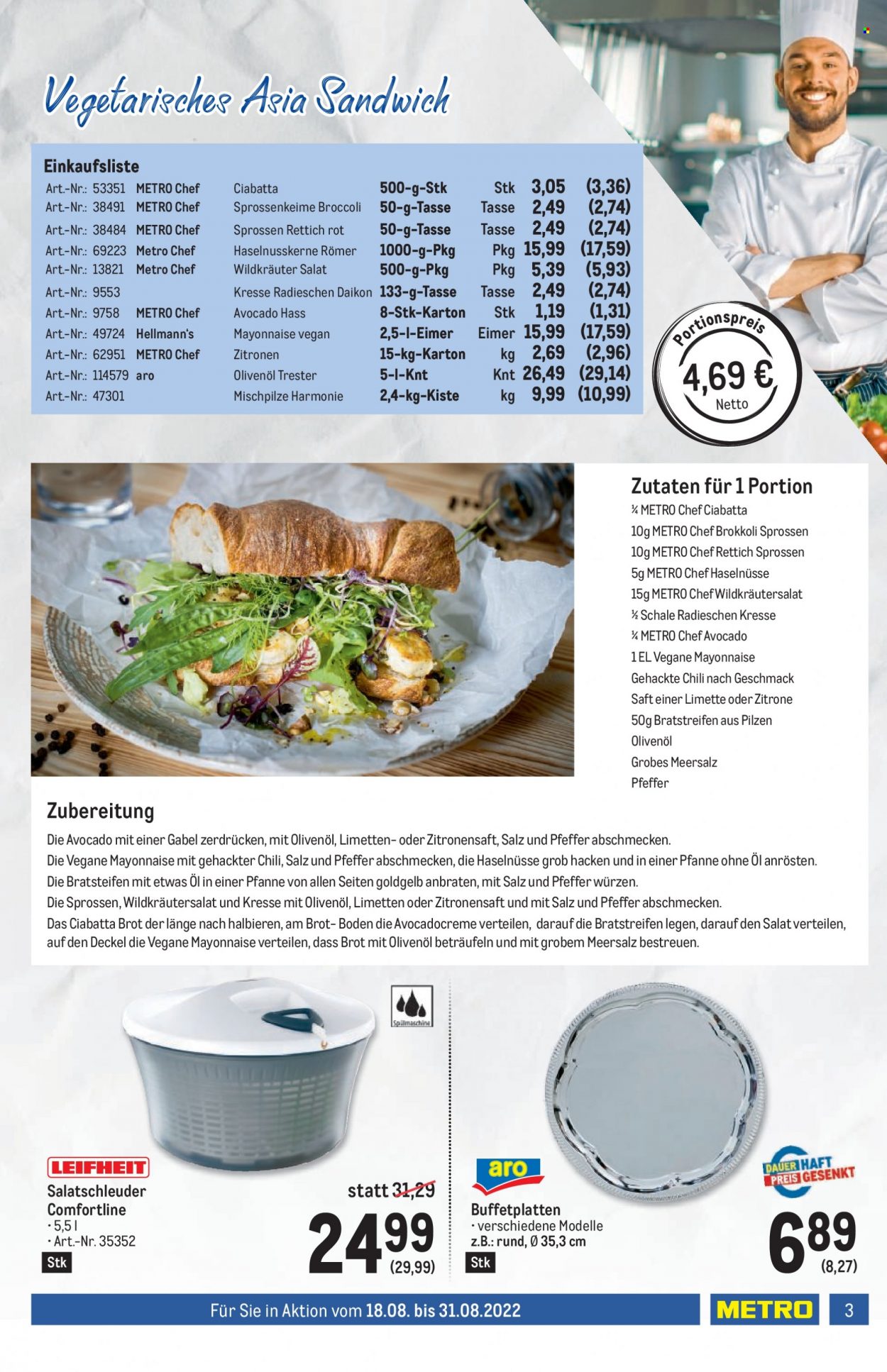 Angebote Metro - 18.8.2022 - 31.8.2022. Seite 3