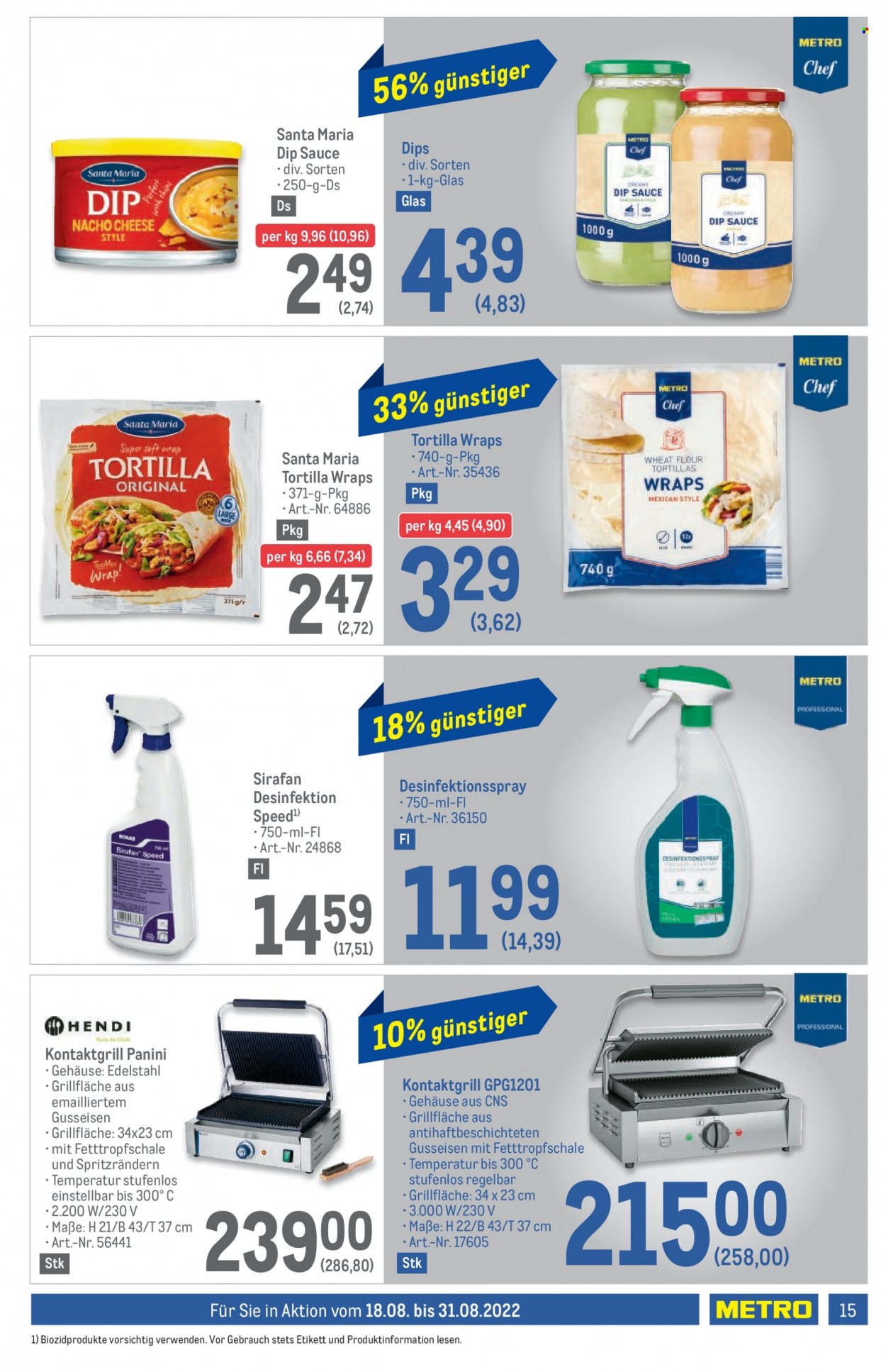 Angebote Metro - 18.8.2022 - 31.8.2022. Seite 15
