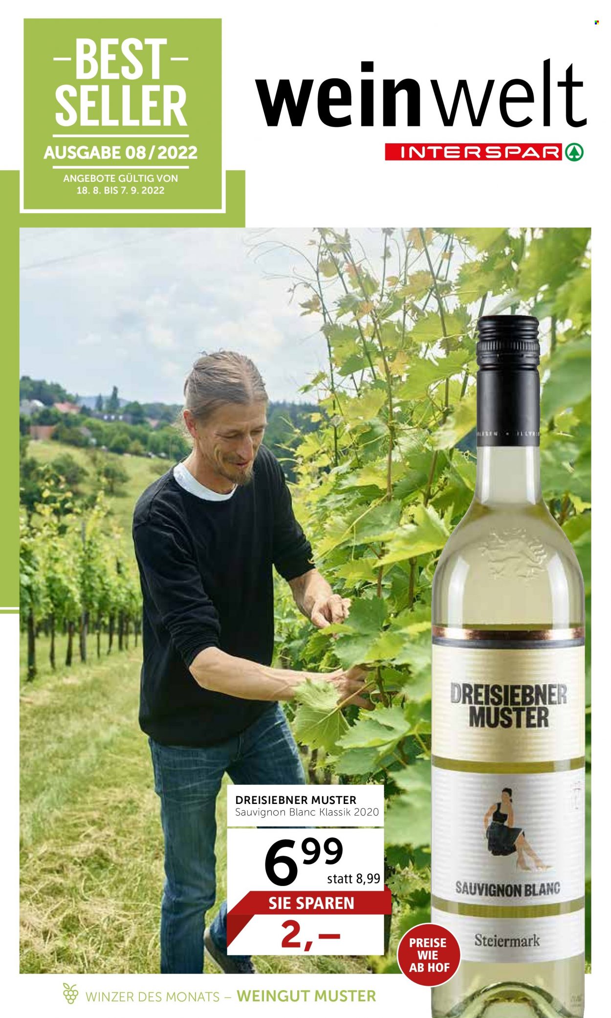 Angebote INTERSPAR - 18.8.2022 - 7.9.2022. Seite 1