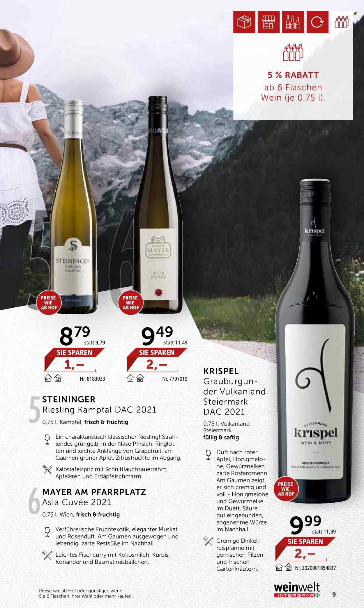 Angebote INTERSPAR - 18.8.2022 - 7.9.2022. Seite 9