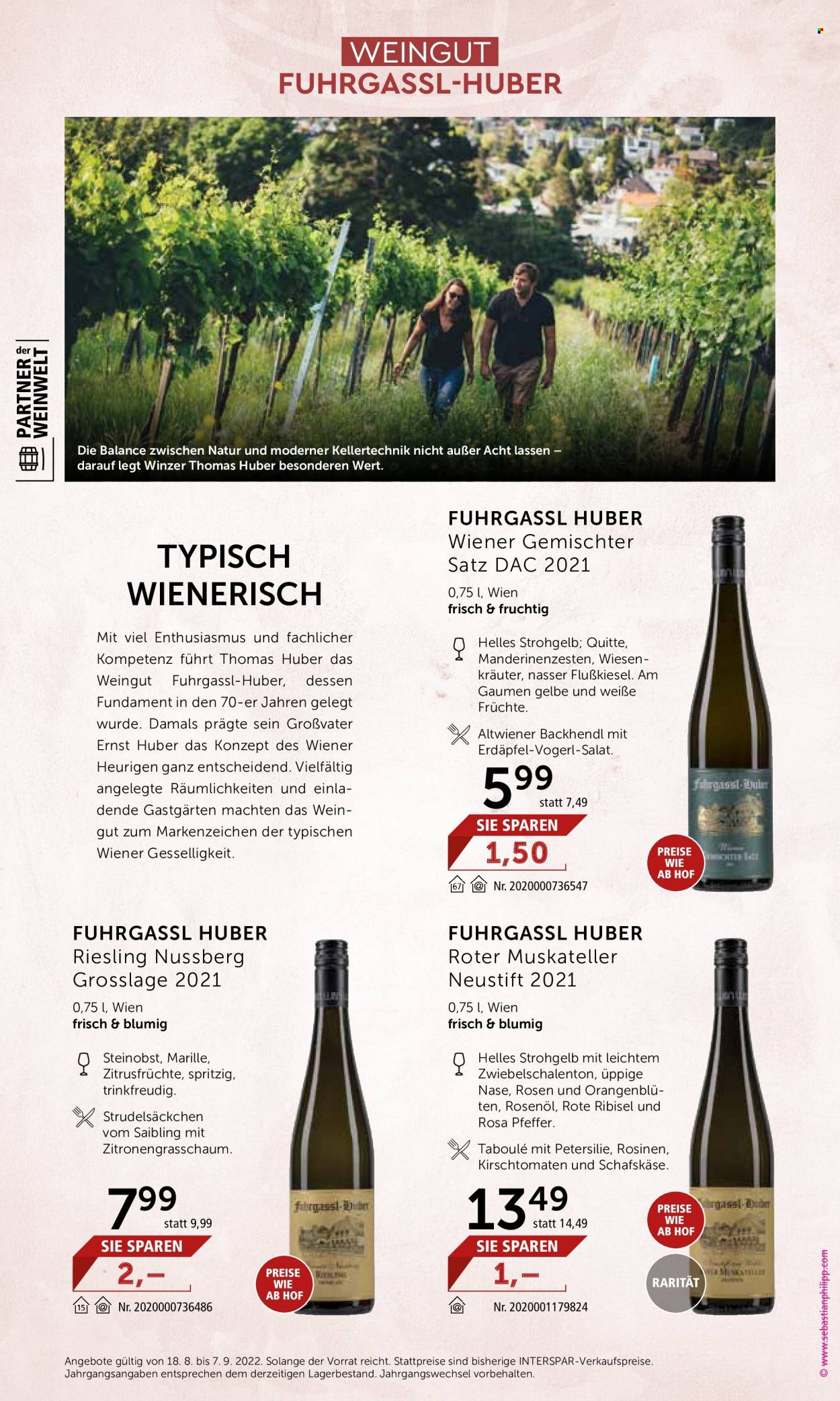 Angebote INTERSPAR - 18.8.2022 - 7.9.2022. Seite 14