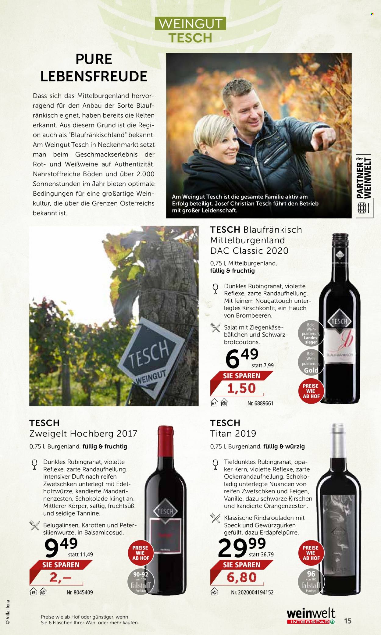 Angebote INTERSPAR - 18.8.2022 - 7.9.2022. Seite 15