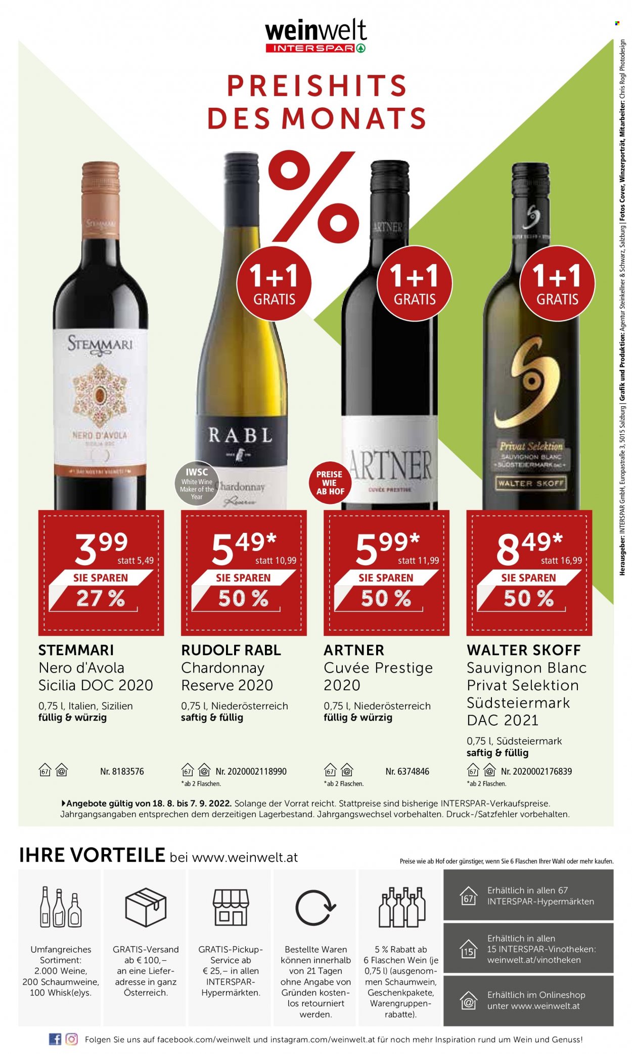 Angebote INTERSPAR - 18.8.2022 - 7.9.2022. Seite 24