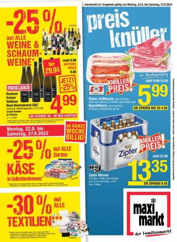 Angebote Maximarkt - 22.8.2022 - 27.8.2022.