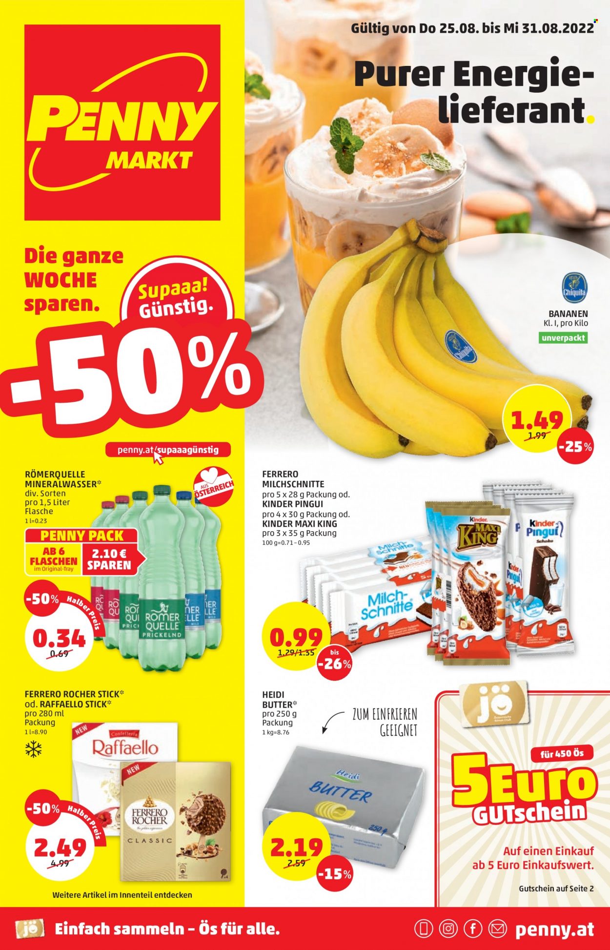 Angebote Penny - 25.8.2022 - 31.8.2022. Seite 1