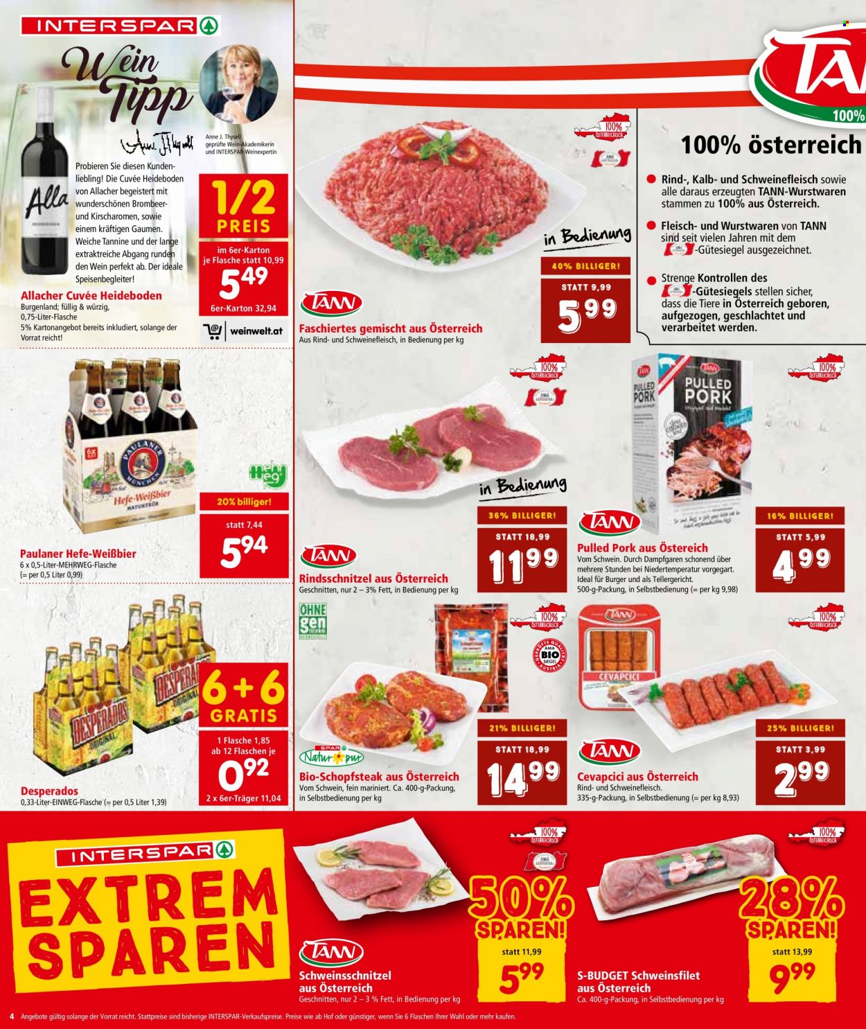 Angebote INTERSPAR - 25.8.2022 - 7.9.2022. Seite 4