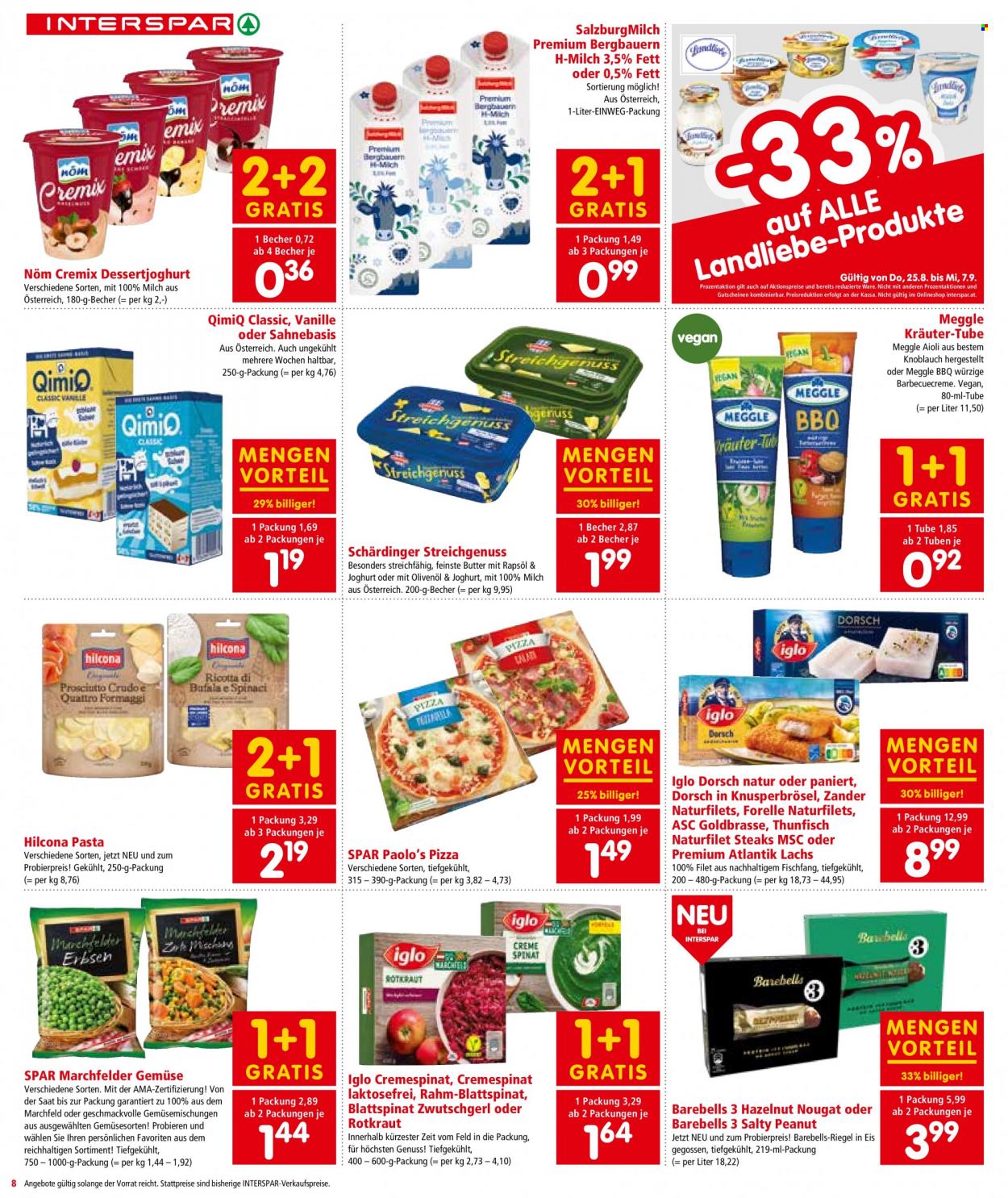 Angebote INTERSPAR - 25.8.2022 - 7.9.2022. Seite 8