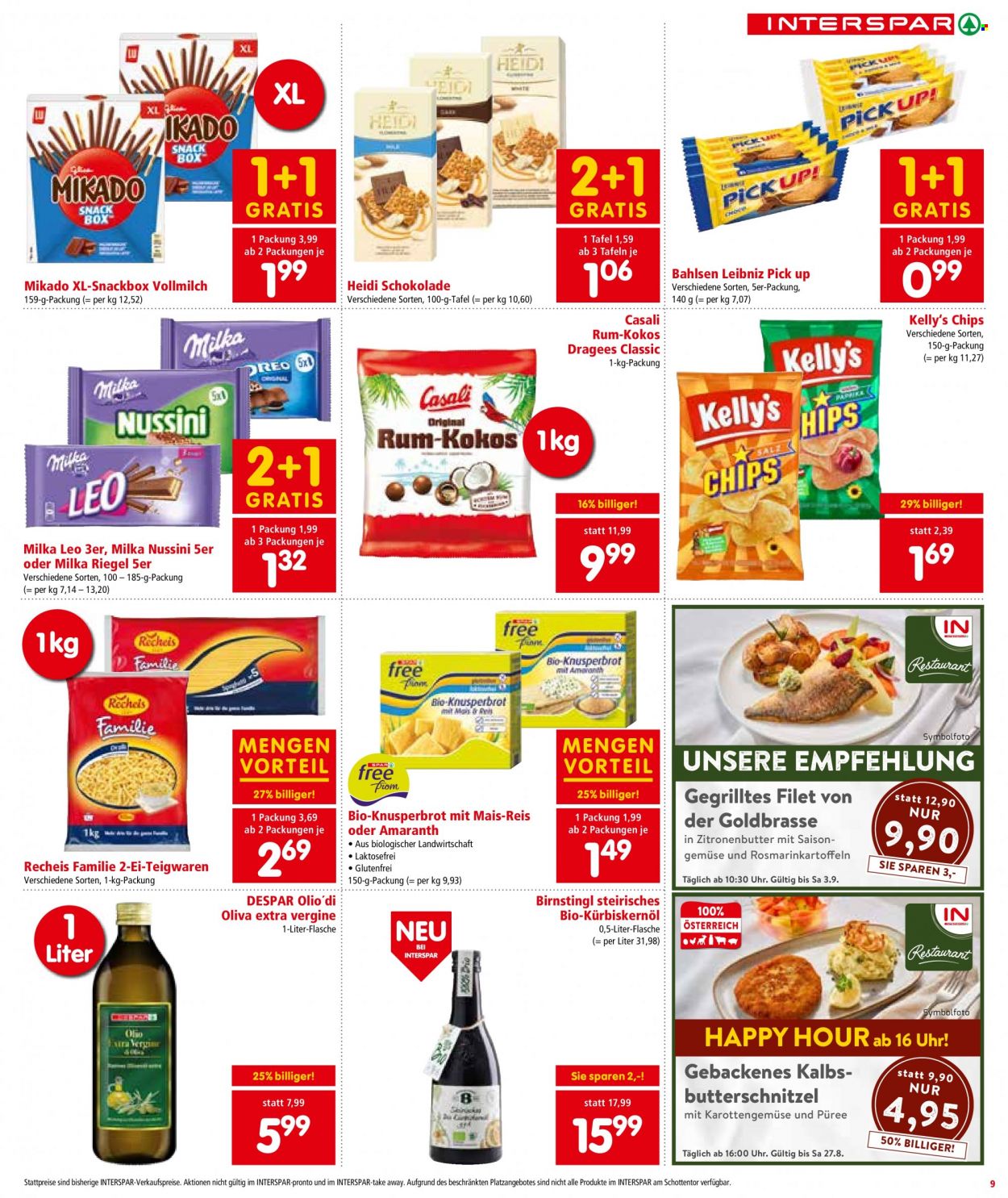 Angebote INTERSPAR - 25.8.2022 - 7.9.2022. Seite 9