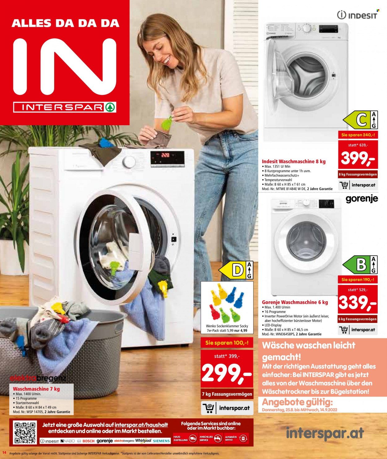 Angebote INTERSPAR - 25.8.2022 - 7.9.2022. Seite 14