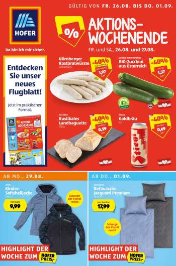 Angebote Hofer - 26.8.2022 - 1.9.2022.