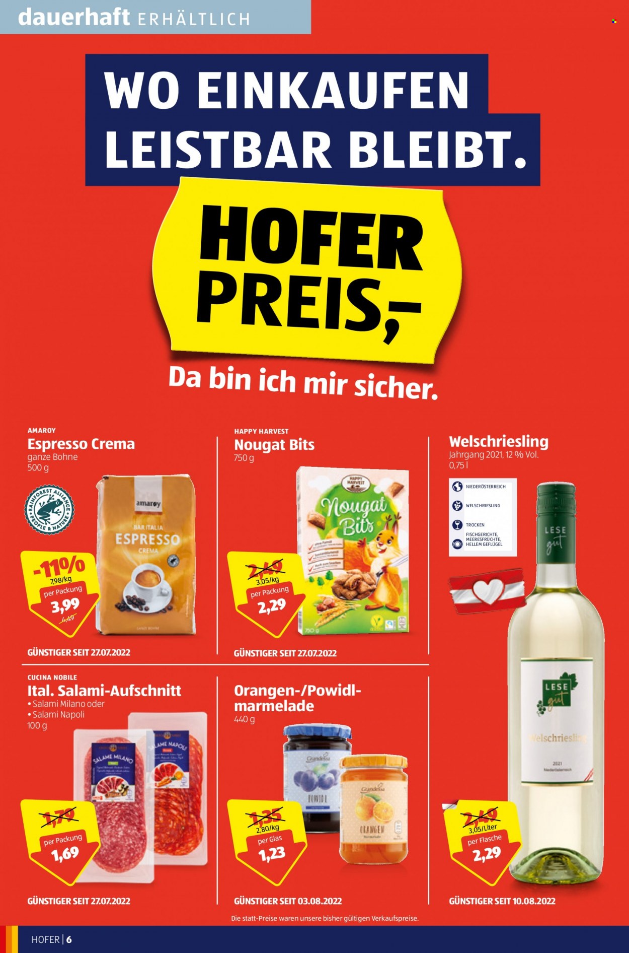 Angebote Hofer - 26.8.2022 - 1.9.2022. Seite 6