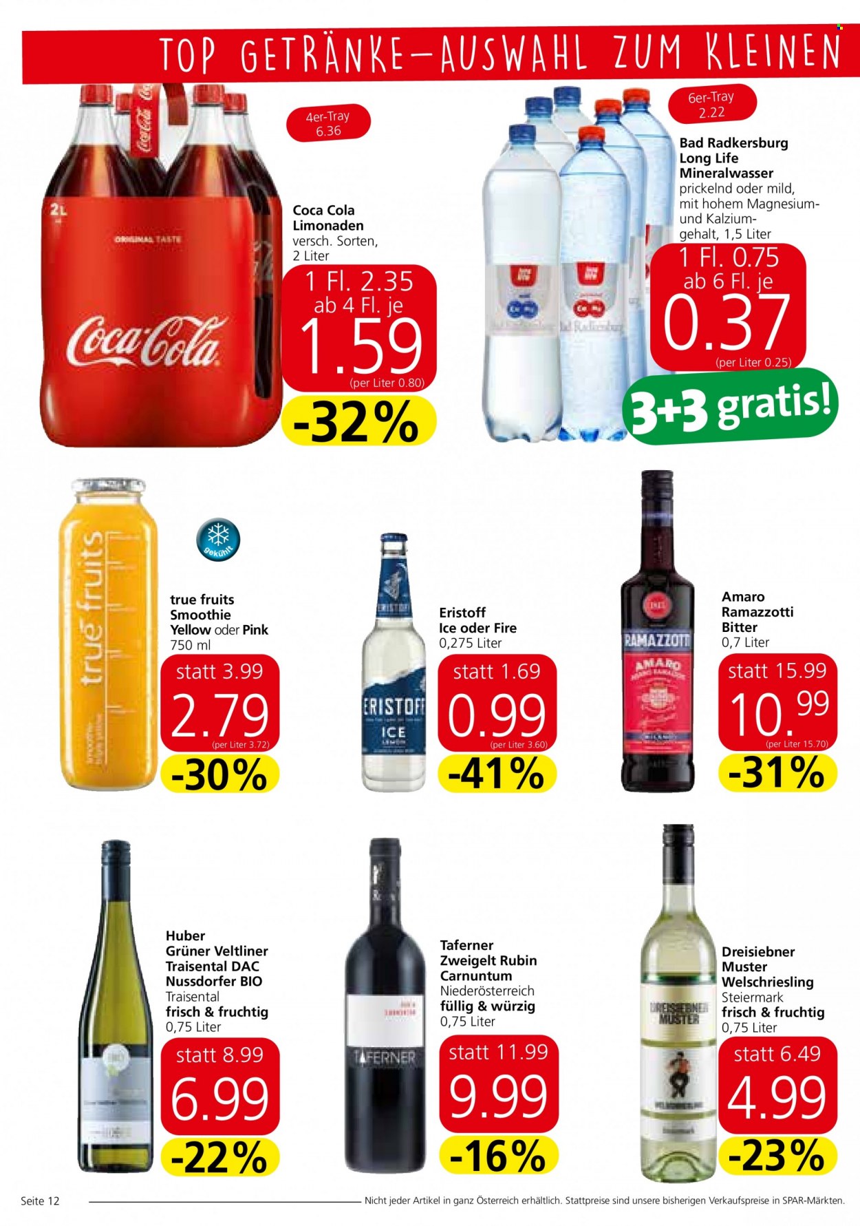 Angebote EUROSPAR - 25.8.2022 - 7.9.2022. Seite 12