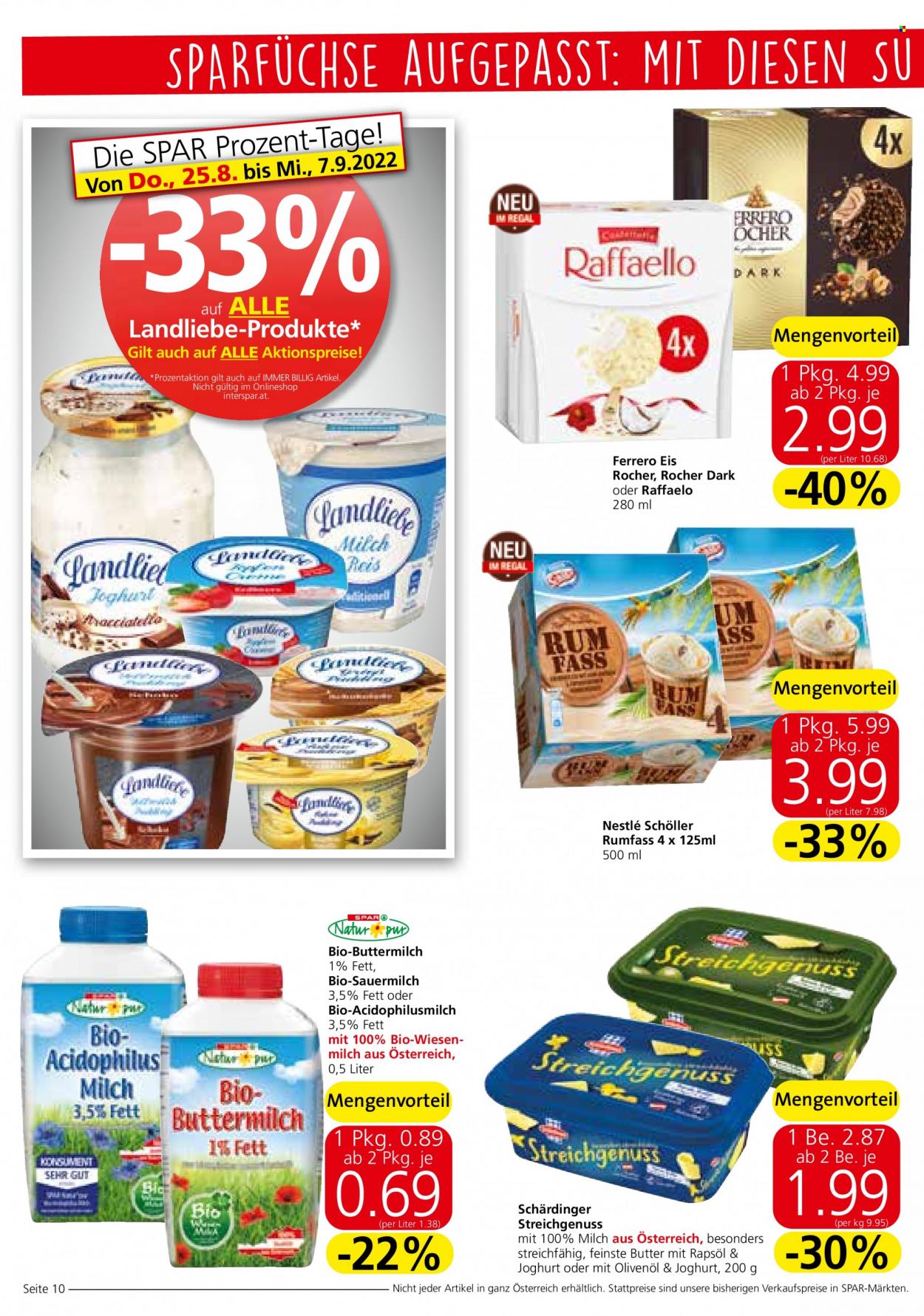Angebote INTERSPAR - 25.8.2022 - 7.9.2022. Seite 10
