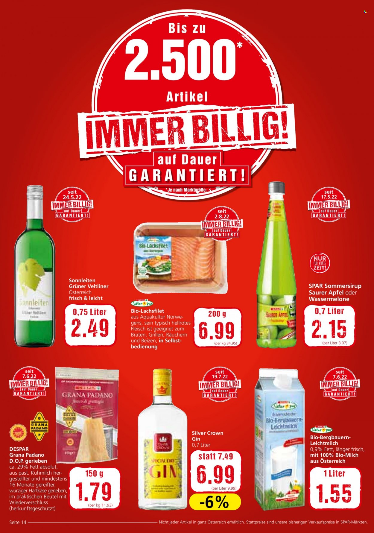 Angebote INTERSPAR - 25.8.2022 - 7.9.2022. Seite 14