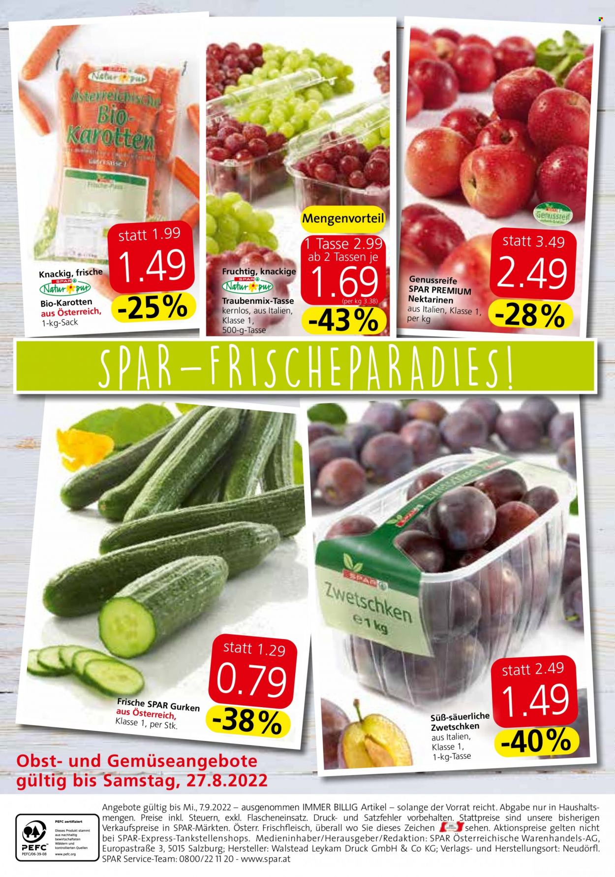Angebote INTERSPAR - 25.8.2022 - 7.9.2022. Seite 20