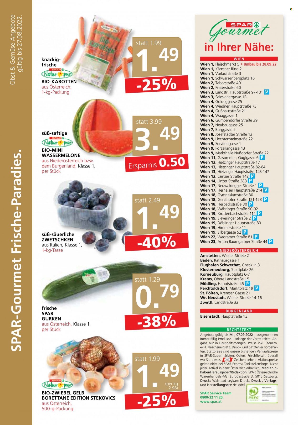 Angebote SPAR - 25.8.2022 - 7.9.2022. Seite 12