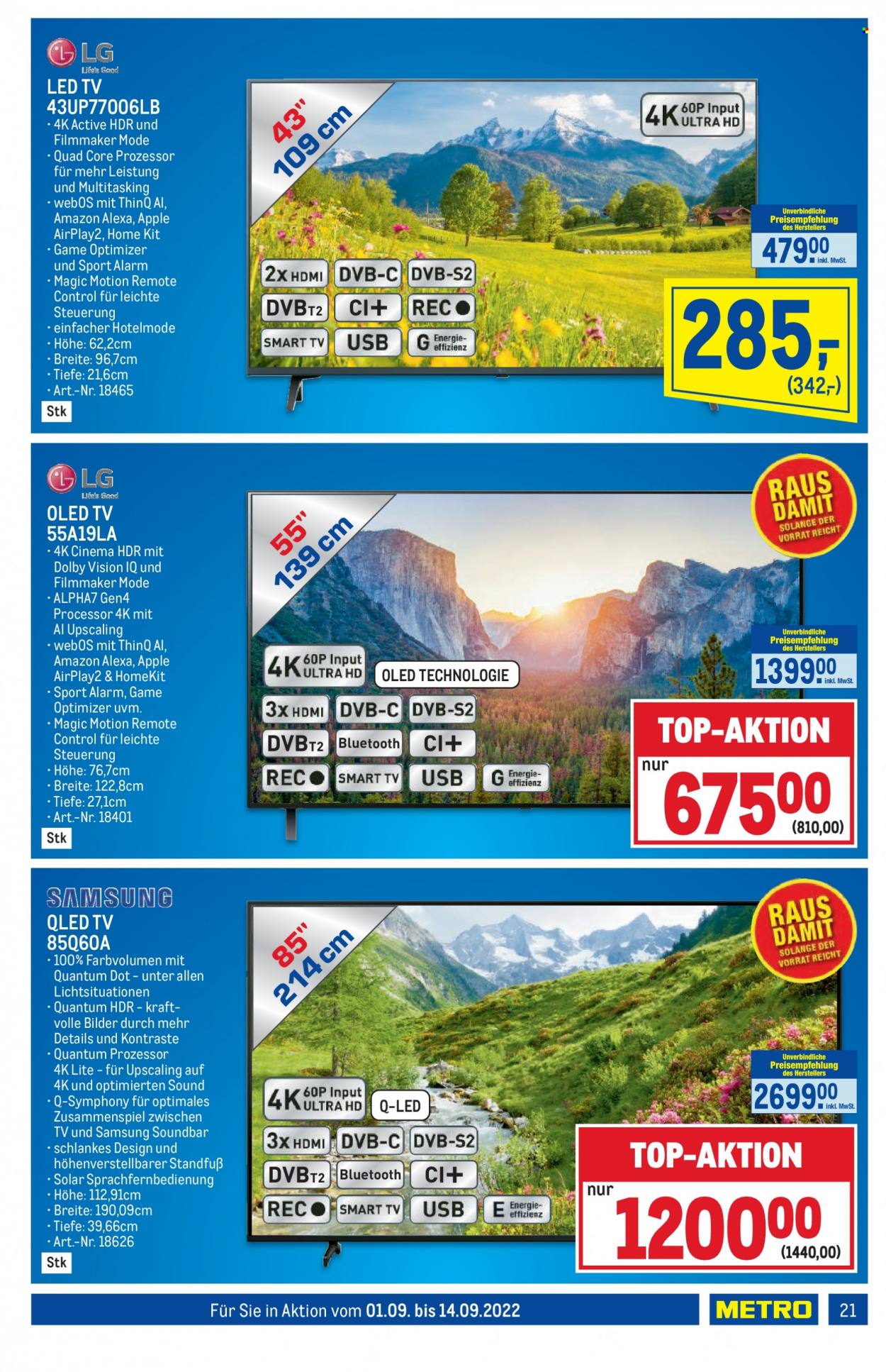 Angebote Metro - 1.9.2022 - 14.9.2022. Seite 21