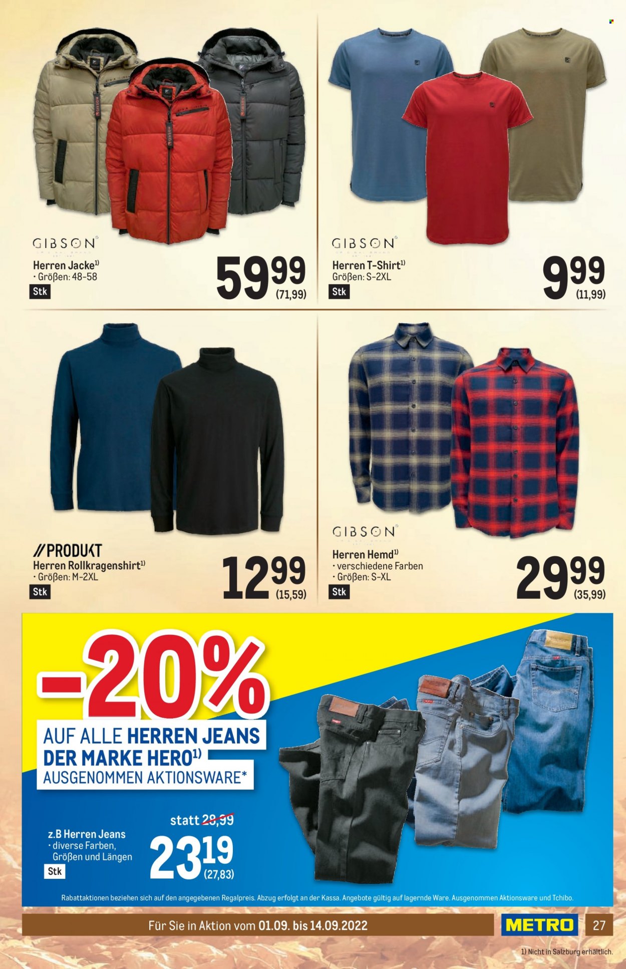 Angebote Metro - 1.9.2022 - 14.9.2022. Seite 27