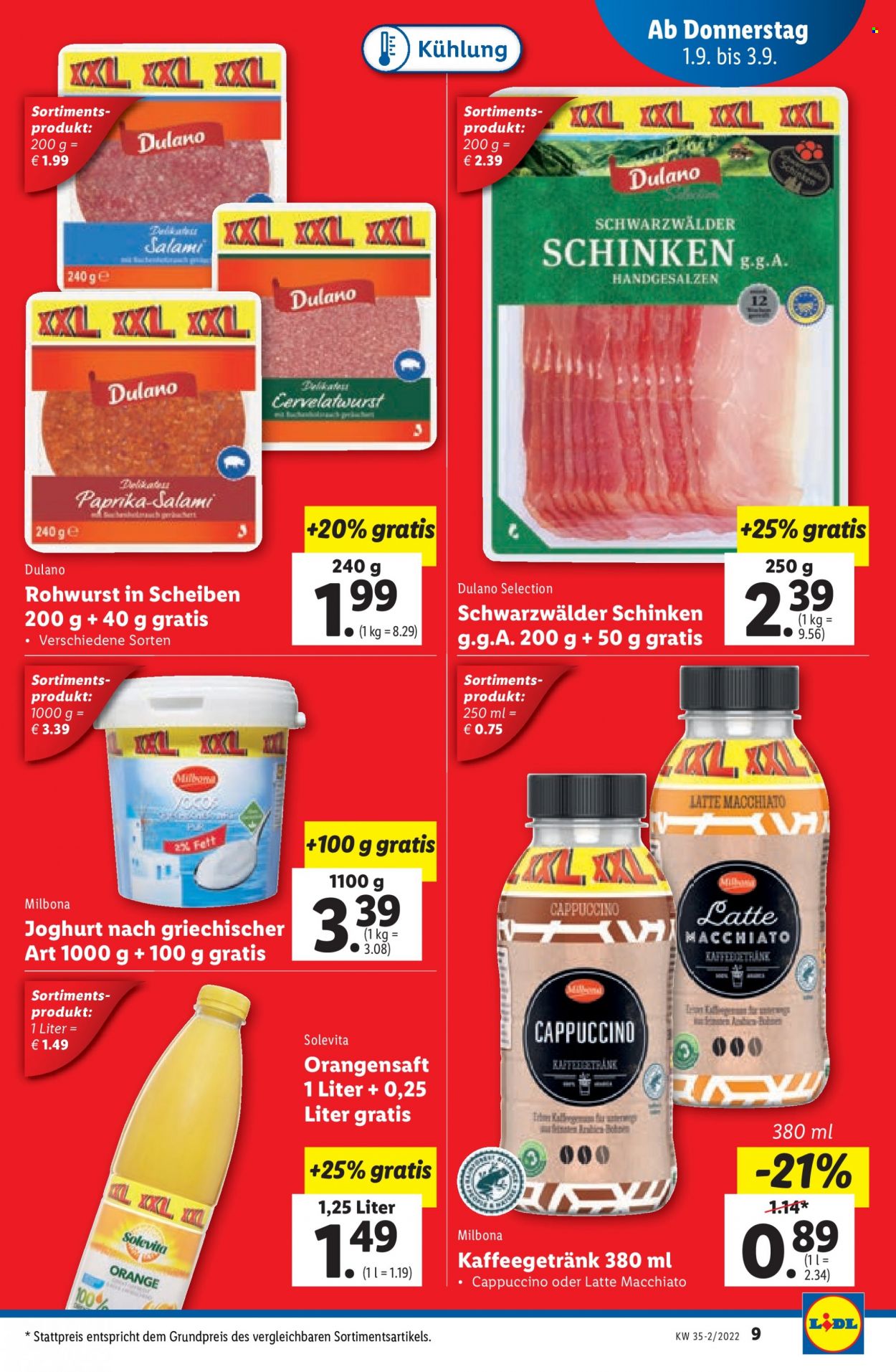 Angebote Lidl - 1.9.2022 - 7.9.2022. Seite 9