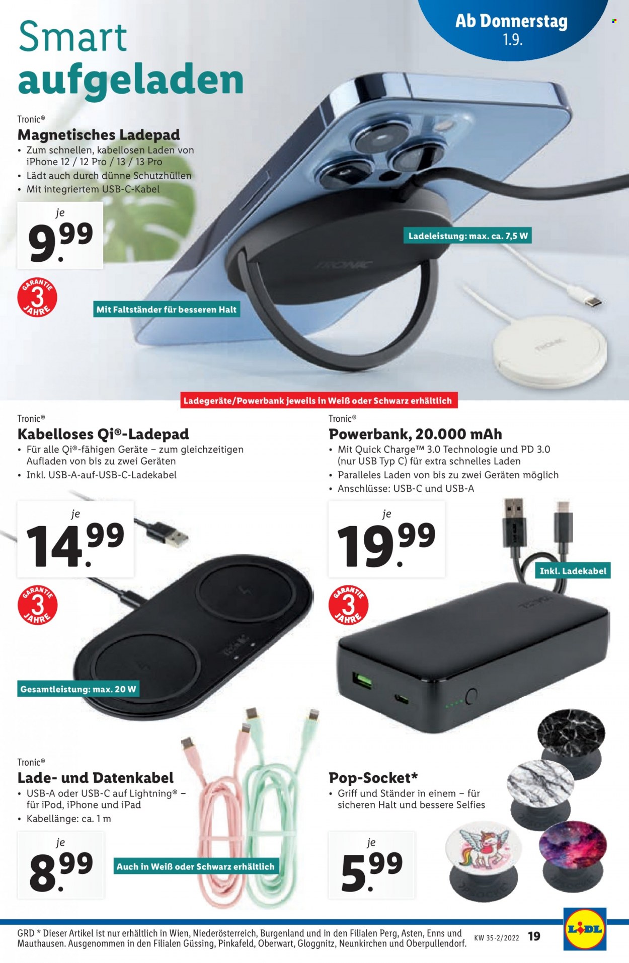 Angebote Lidl - 1.9.2022 - 7.9.2022. Seite 19