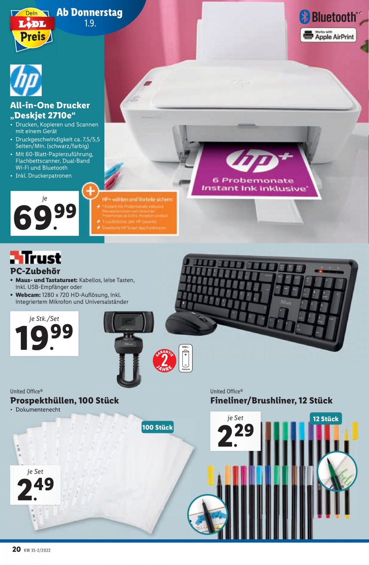 Angebote Lidl - 1.9.2022 - 7.9.2022. Seite 20