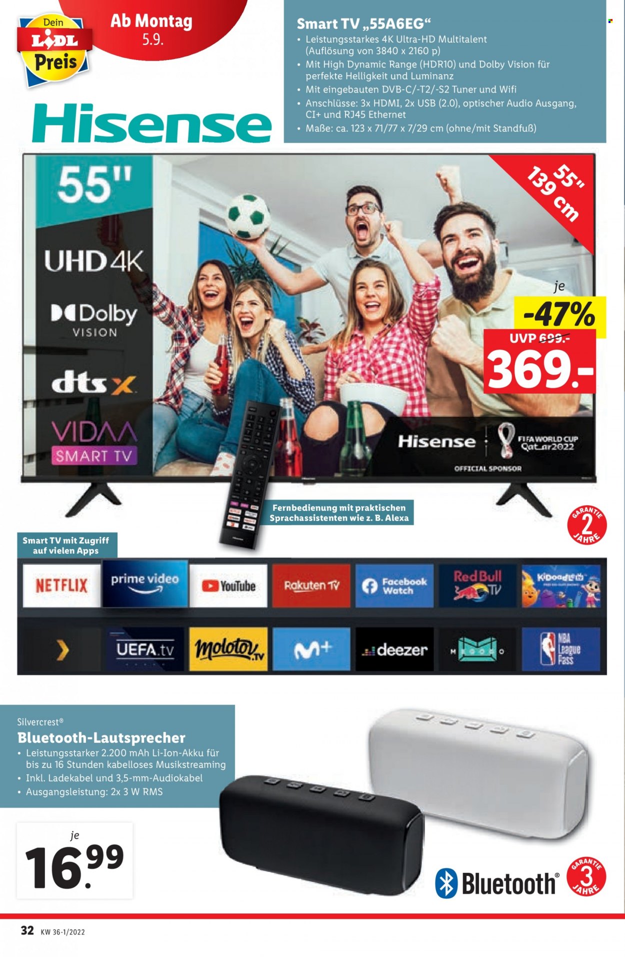 Angebote Lidl - 1.9.2022 - 7.9.2022. Seite 32
