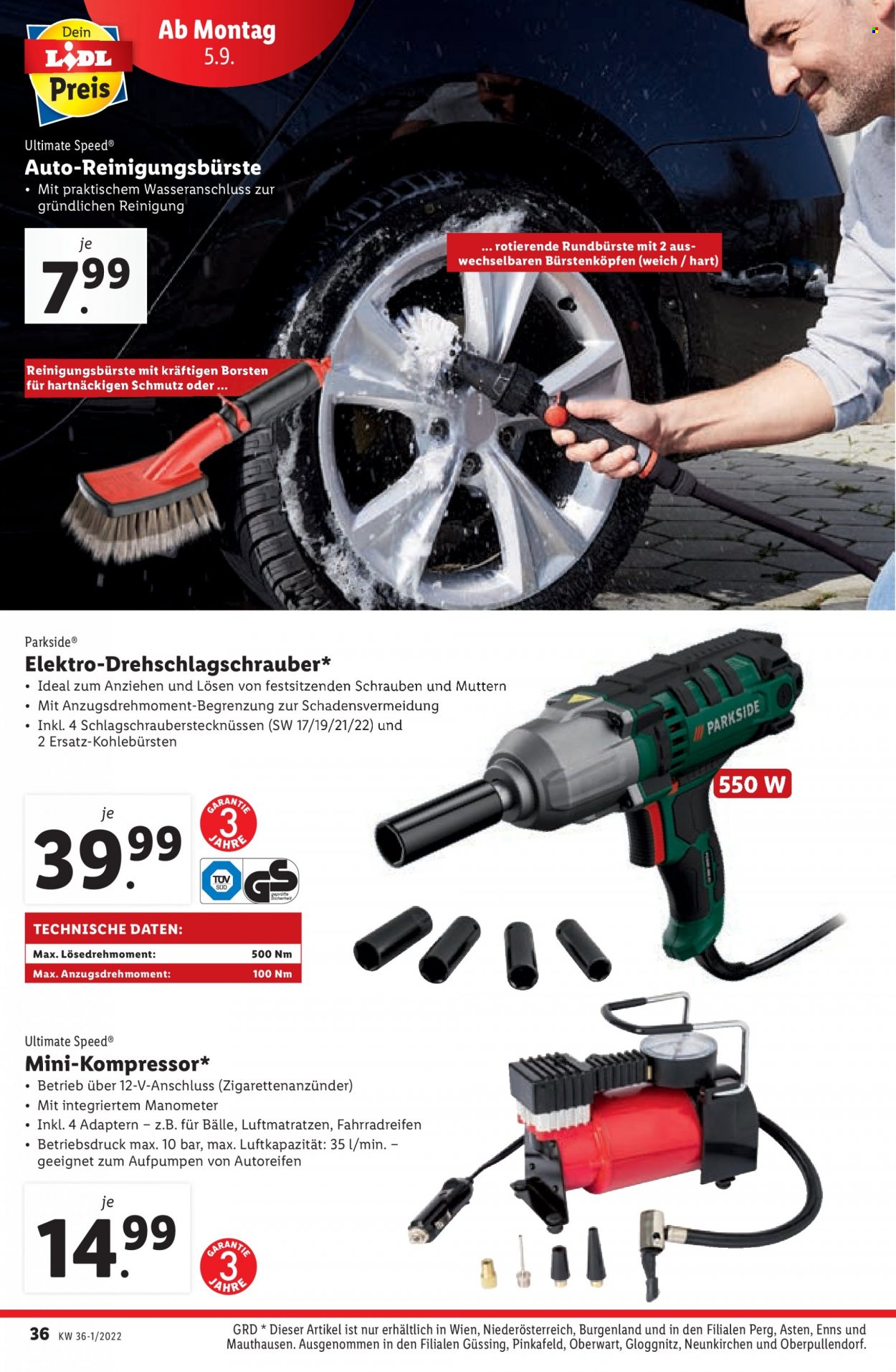 Angebote Lidl - 1.9.2022 - 7.9.2022. Seite 36