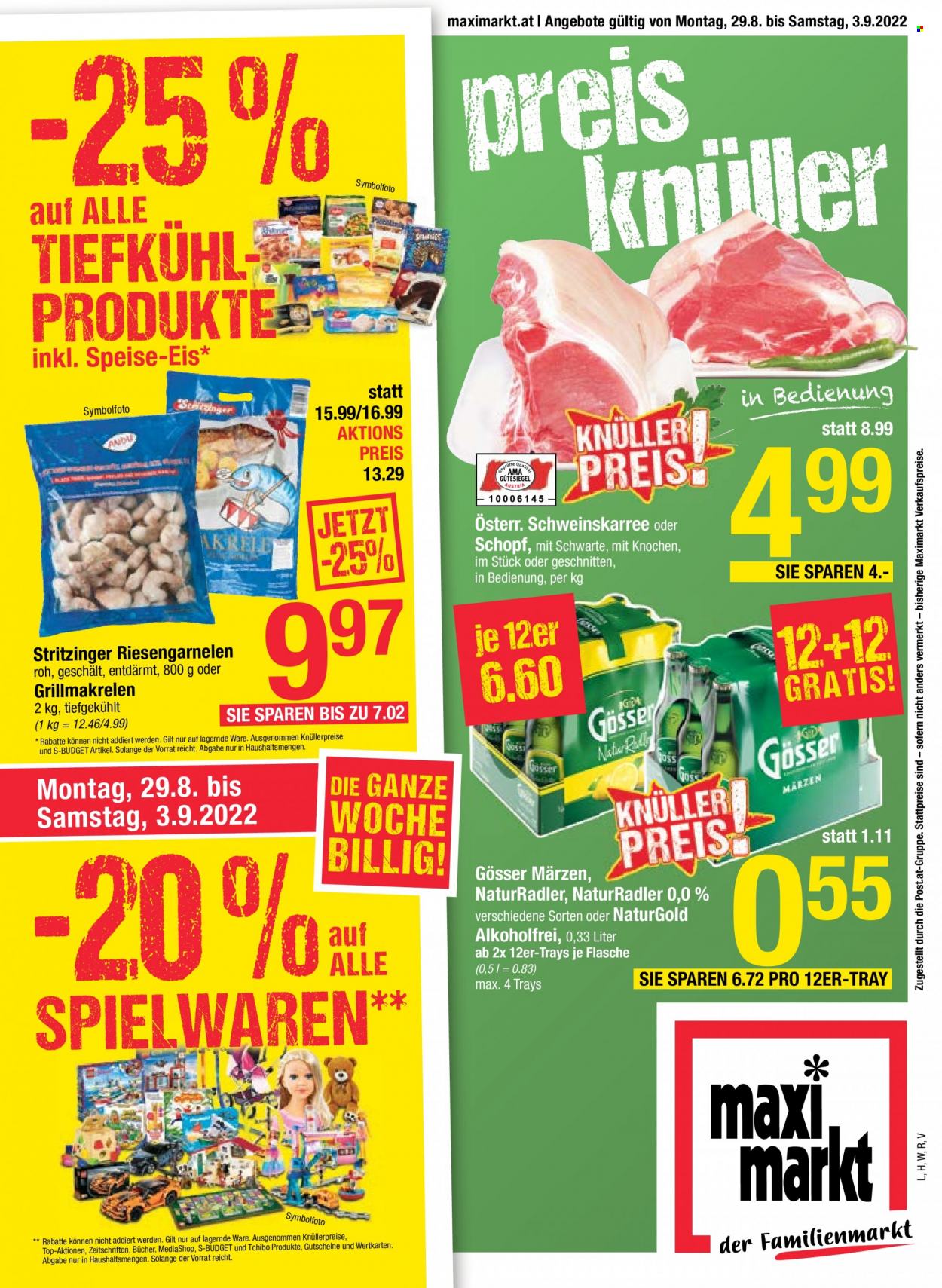 Angebote Maximarkt - 29.8.2022 - 3.9.2022. Seite 1