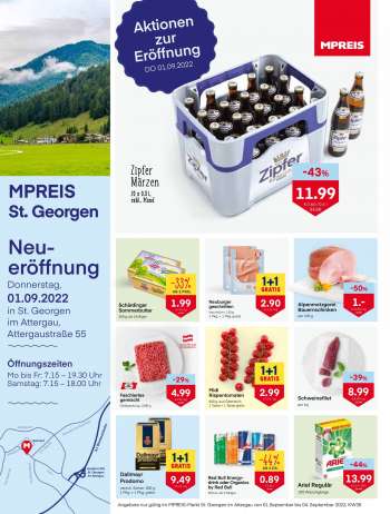 Angebote MPREIS - 1.9.2022 - 4.9.2022.