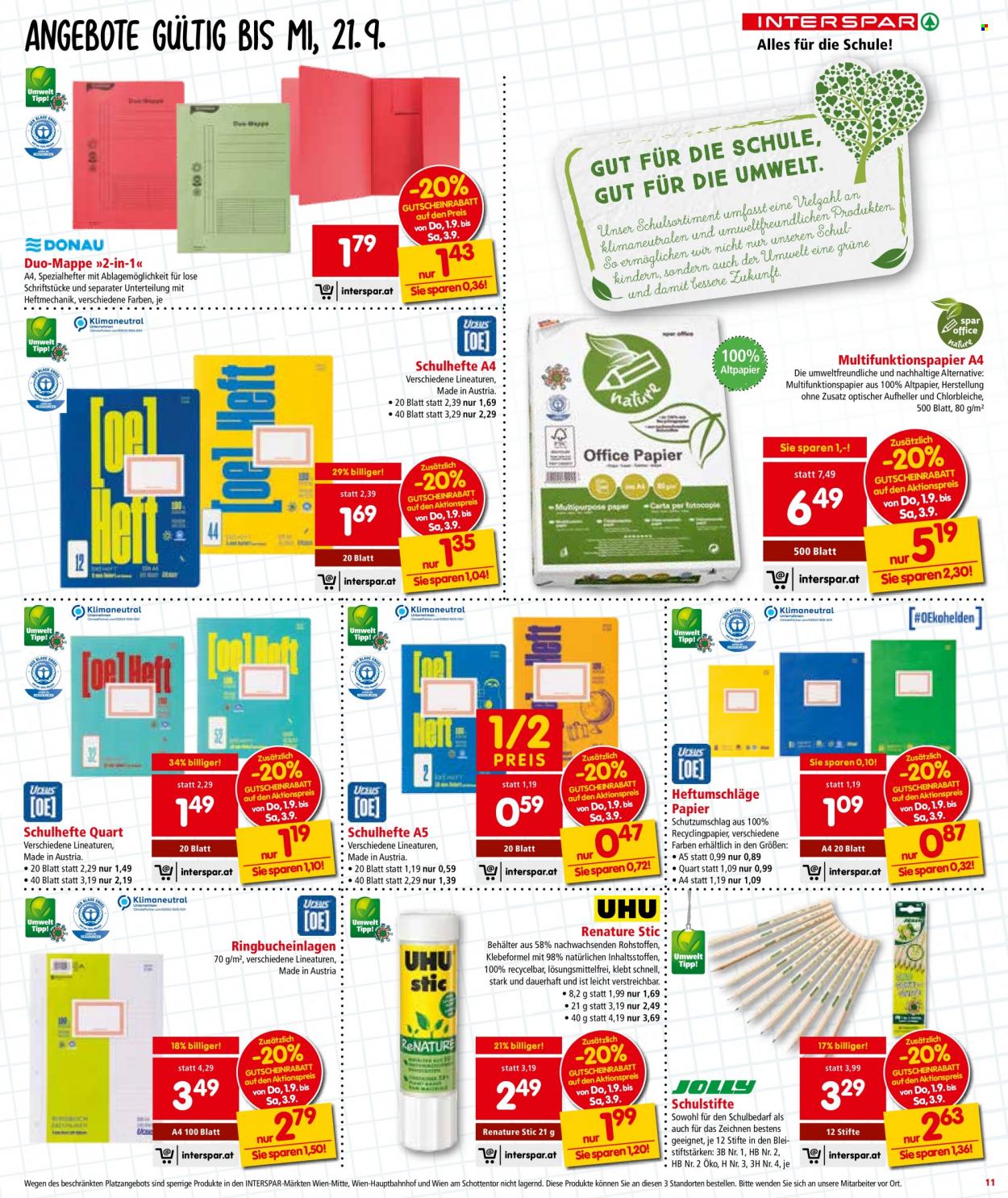 Angebote INTERSPAR - 1.9.2022 - 7.9.2022. Seite 11