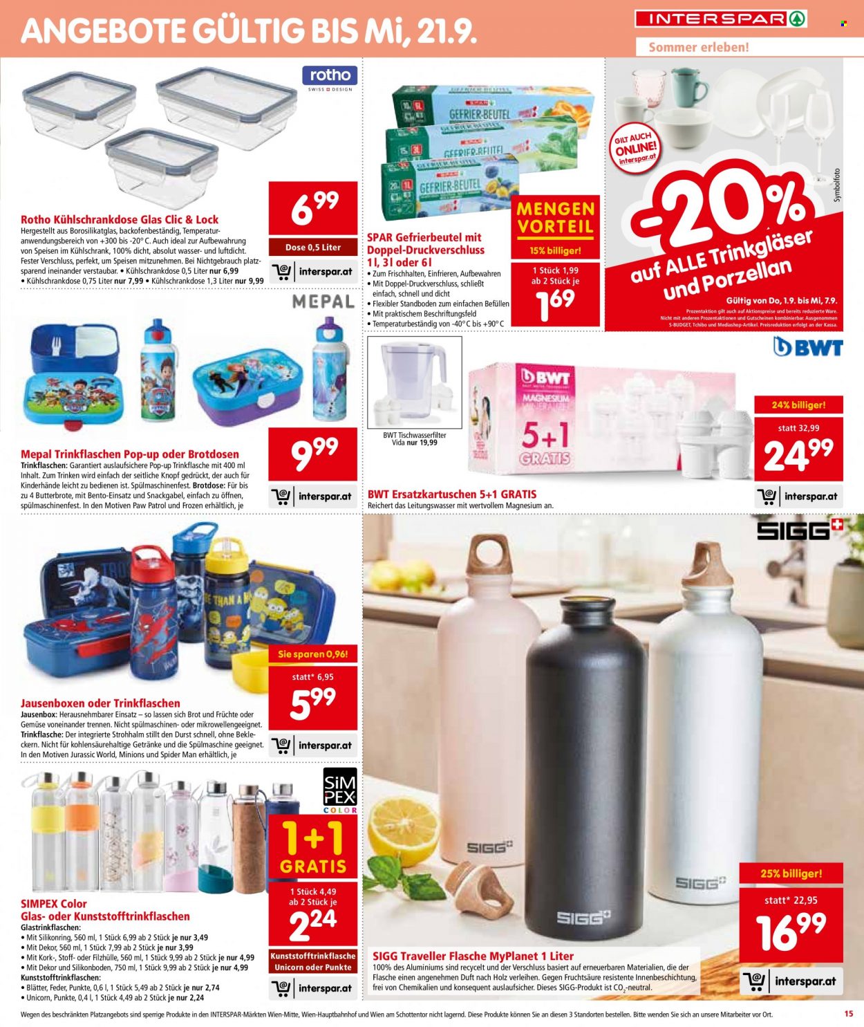 Angebote INTERSPAR - 1.9.2022 - 7.9.2022. Seite 15
