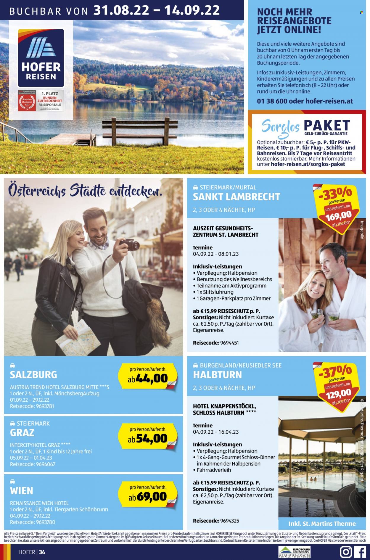 Angebote Hofer - 2.9.2022 - 8.9.2022. Seite 34