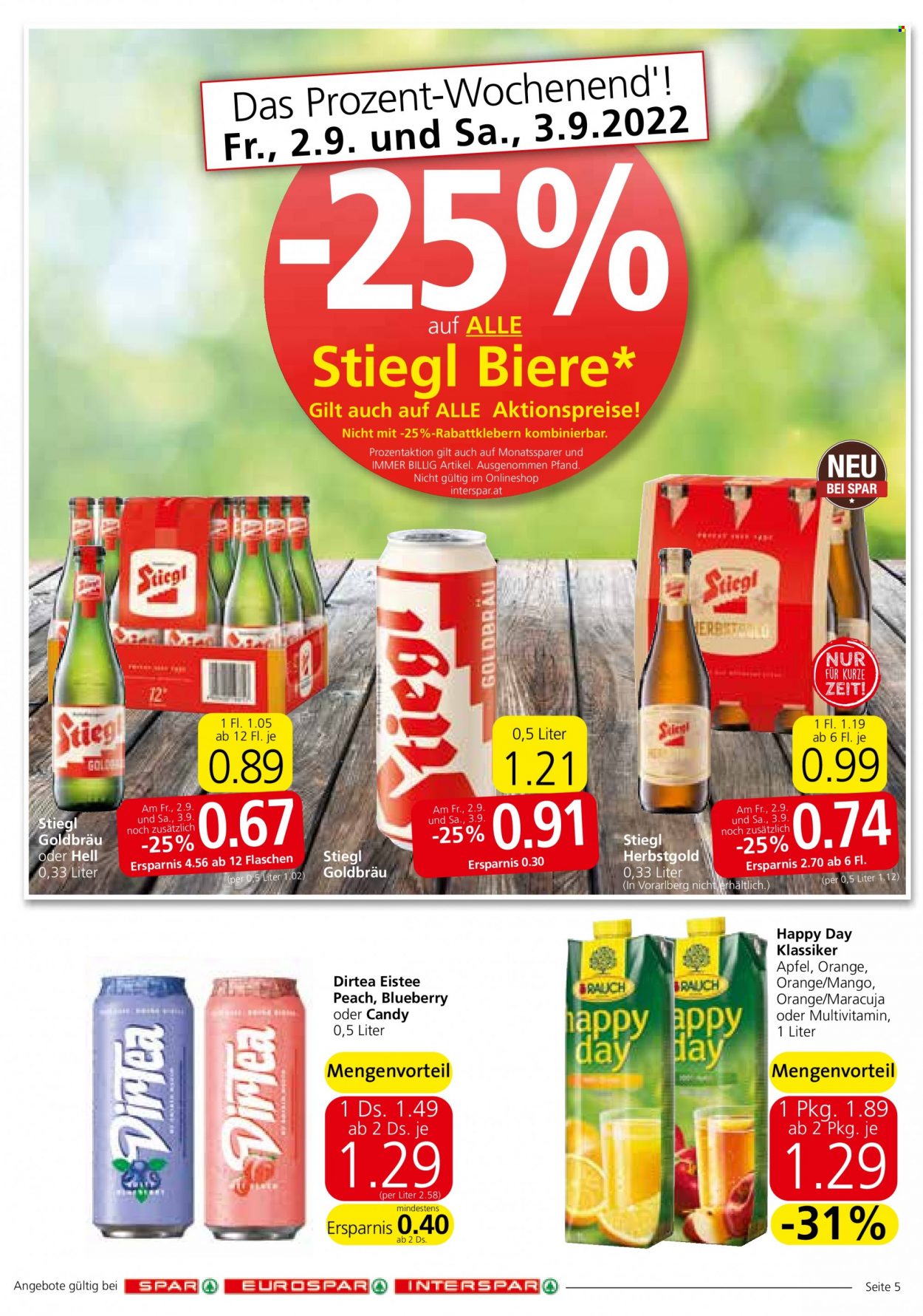 Angebote EUROSPAR - 1.9.2022 - 7.9.2022. Seite 5
