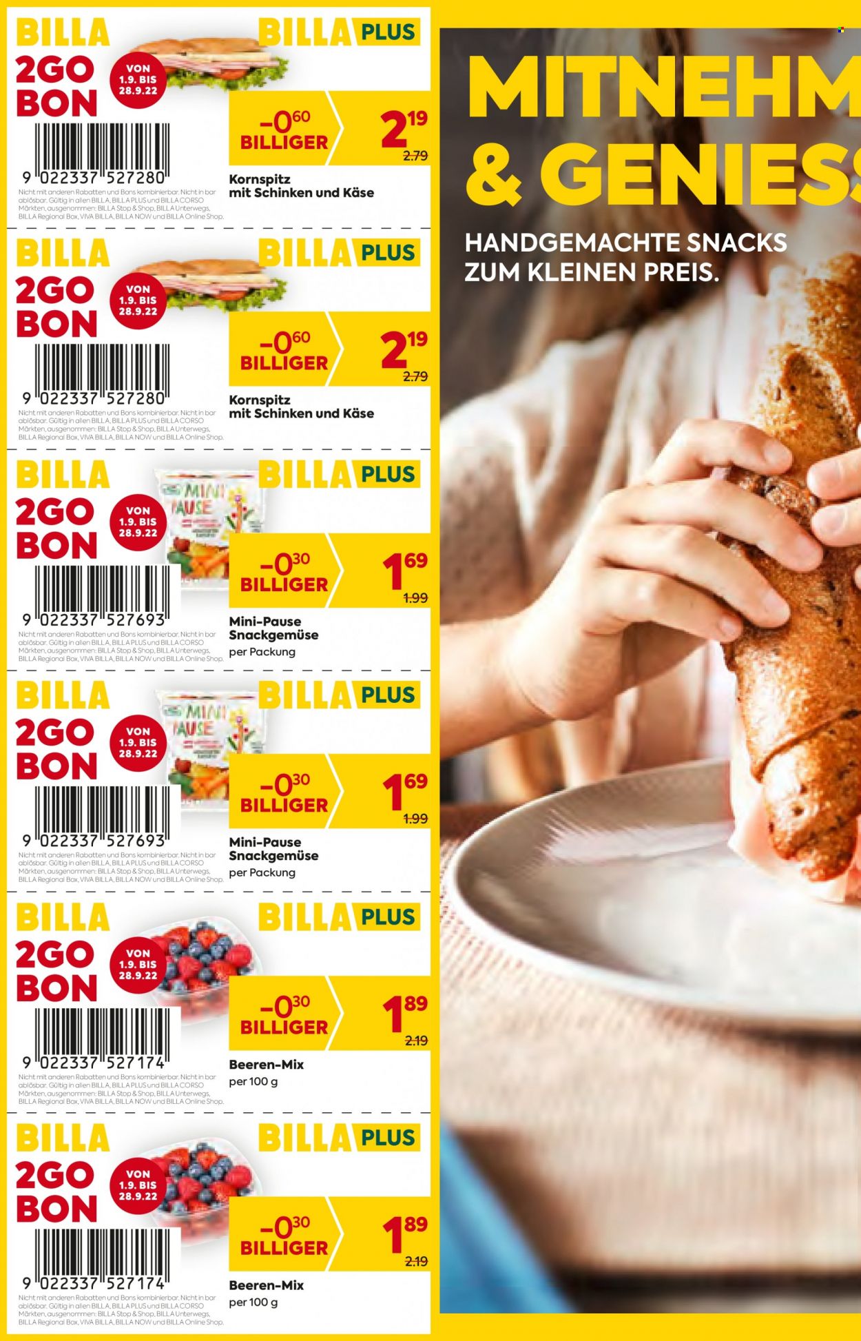 Angebote Billa - 1.9.2022 - 7.9.2022. Seite 12