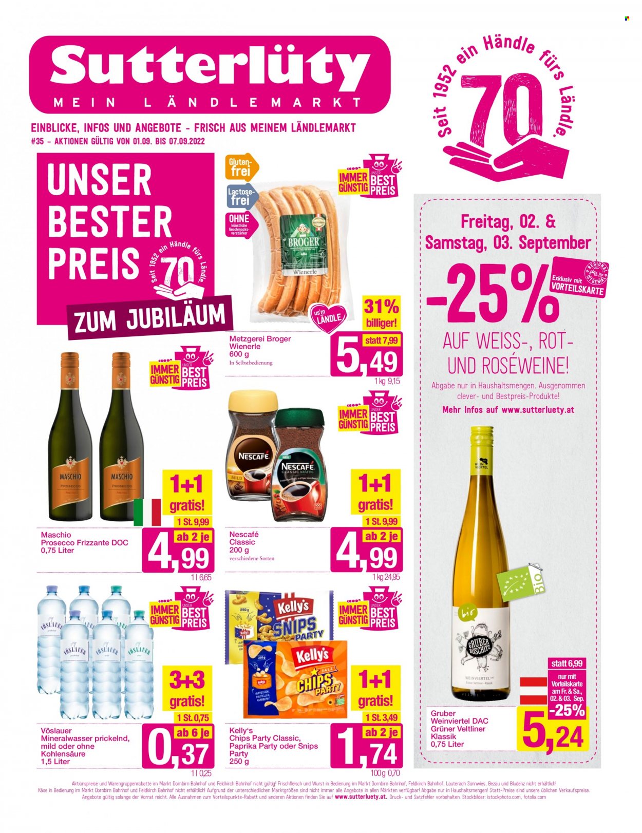 Angebote Sutterlüty - 1.9.2022 - 7.9.2022. Seite 1