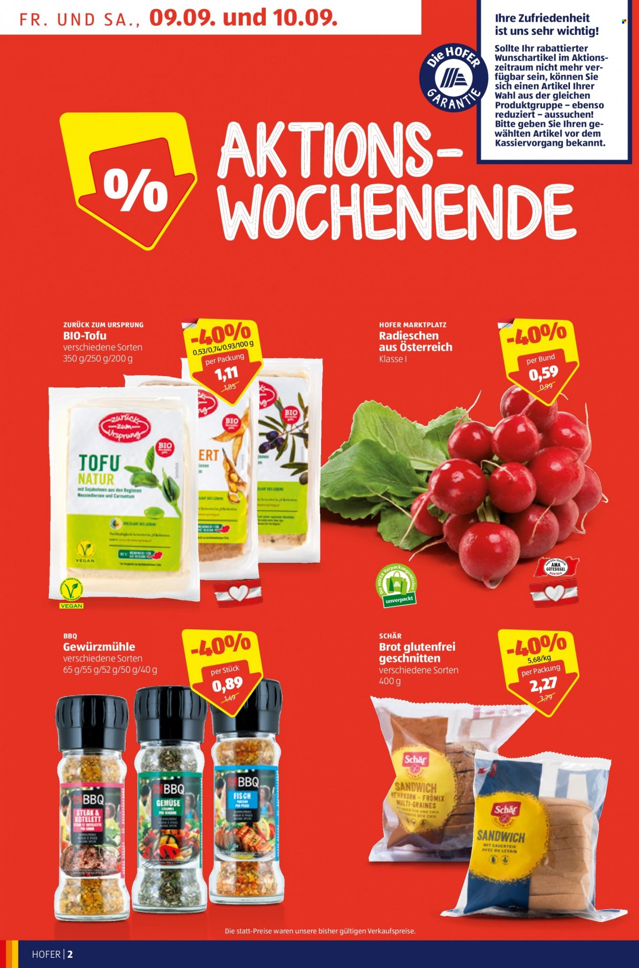 Angebote Hofer - 9.9.2022 - 15.9.2022. Seite 2