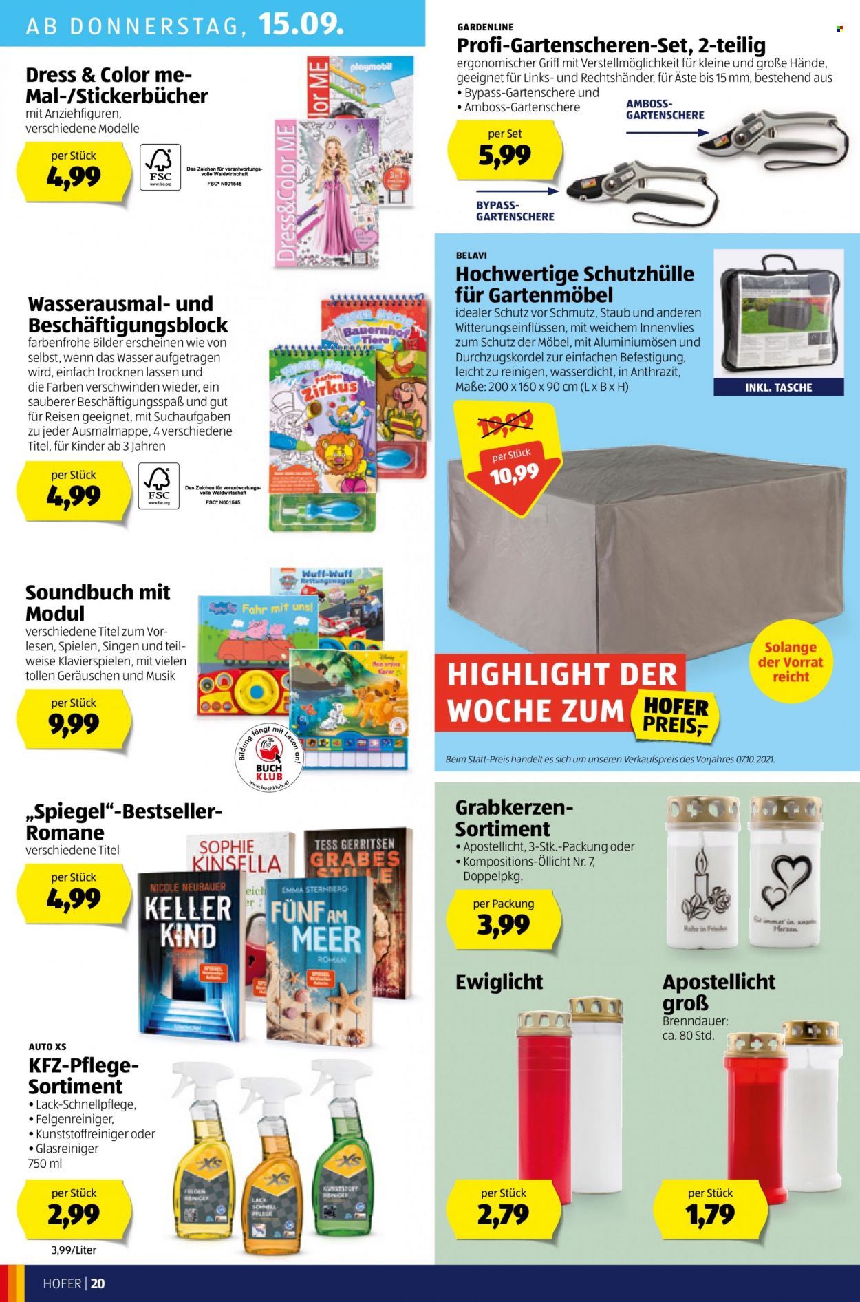 Angebote Hofer - 9.9.2022 - 15.9.2022. Seite 20