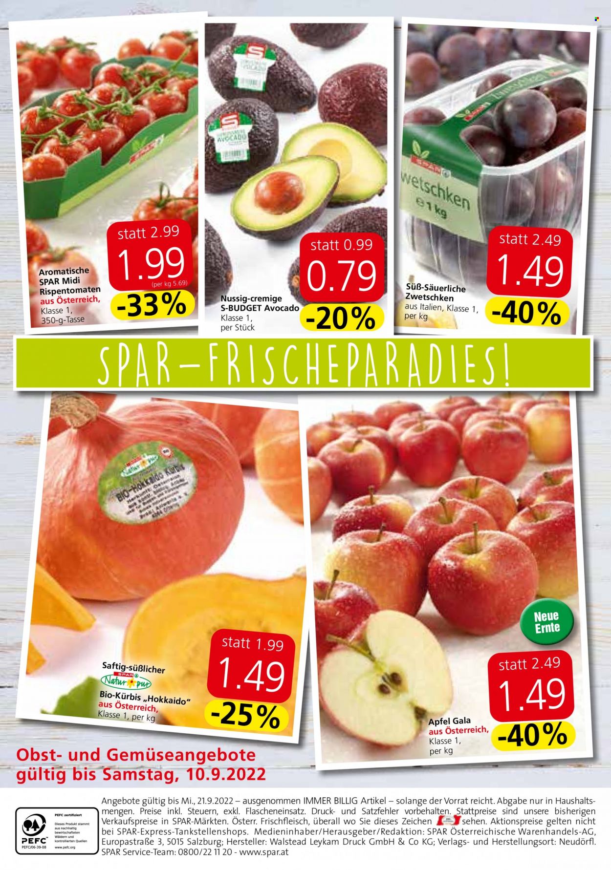 Angebote EUROSPAR - 8.9.2022 - 21.9.2022. Seite 20