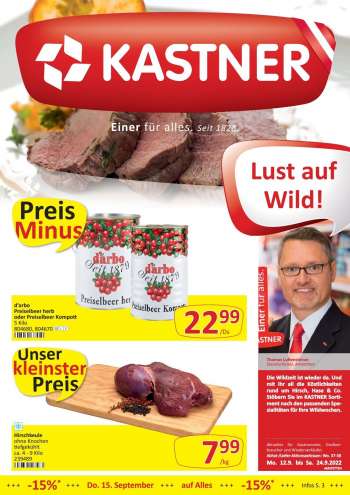 Angebote KASTNER - 12.9.2022 - 24.9.2022.