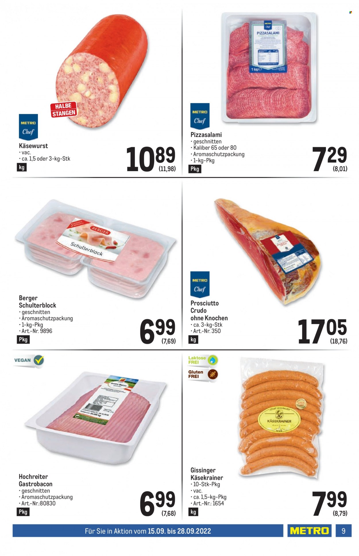 Angebote Metro - 15.9.2022 - 28.9.2022. Seite 9