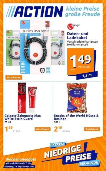 Angebote Action - 7.9.2022 - 13.9.2022.