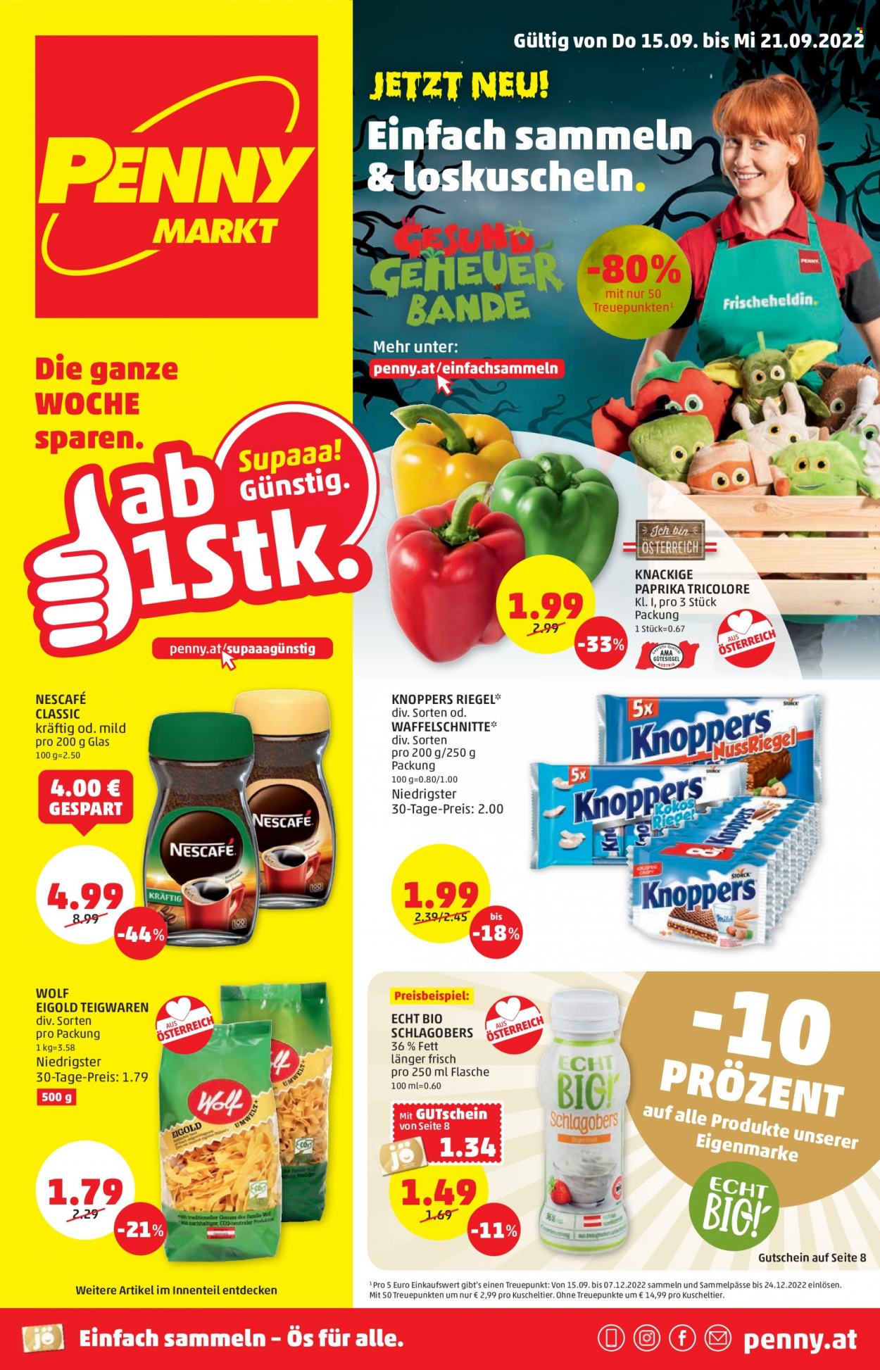 Angebote Penny - 15.9.2022 - 21.9.2022. Seite 1
