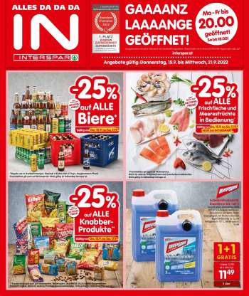Angebote INTERSPAR - 15.9.2022 - 21.9.2022.