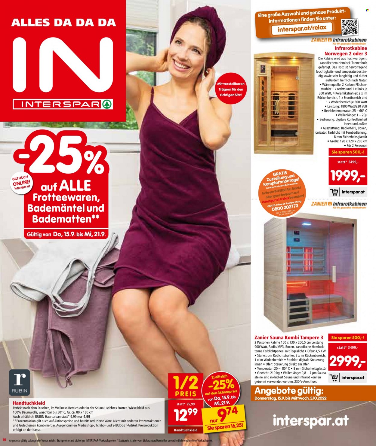 Angebote INTERSPAR - 15.9.2022 - 21.9.2022. Seite 10