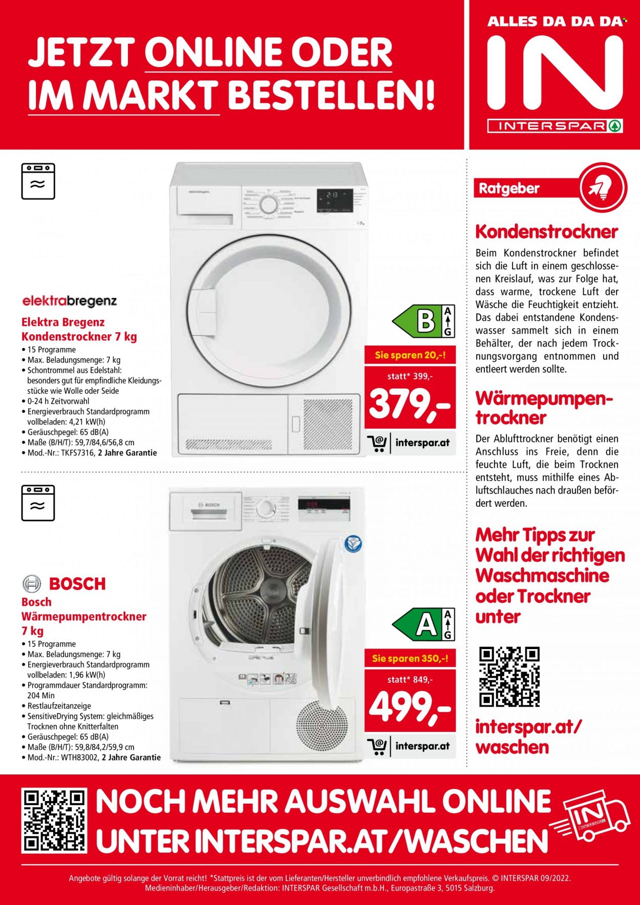 Angebote INTERSPAR - 15.9.2022 - 9.11.2022. Seite 4