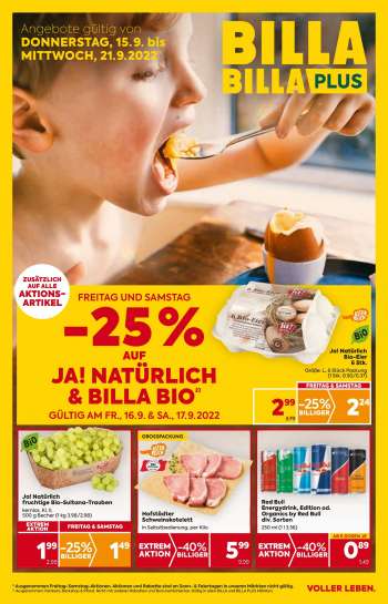 Angebote Billa - 15.9.2022 - 21.9.2022.