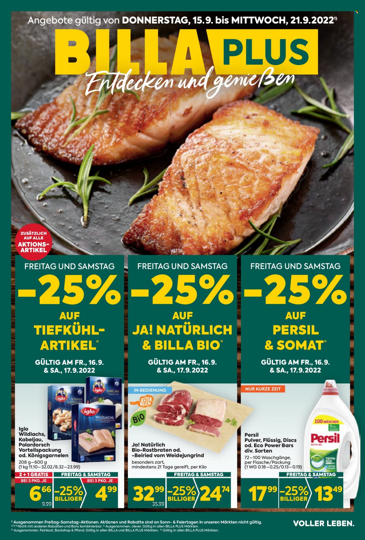 Angebote Billa Plus - 15.9.2022 - 21.9.2022. Seite 1