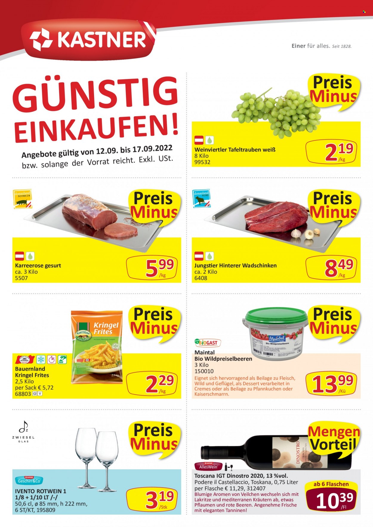 Angebote KASTNER - 12.9.2022 - 17.9.2022. Seite 1