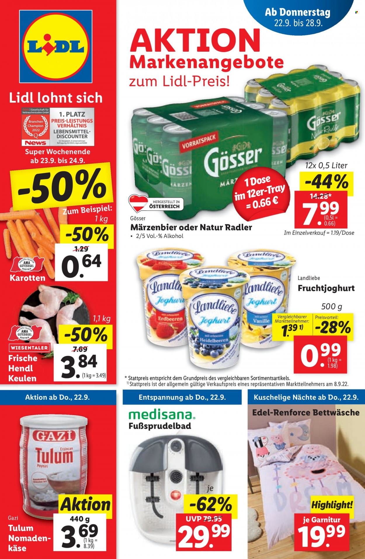 Angebote Lidl - 22.9.2022 - 28.9.2022. Seite 1