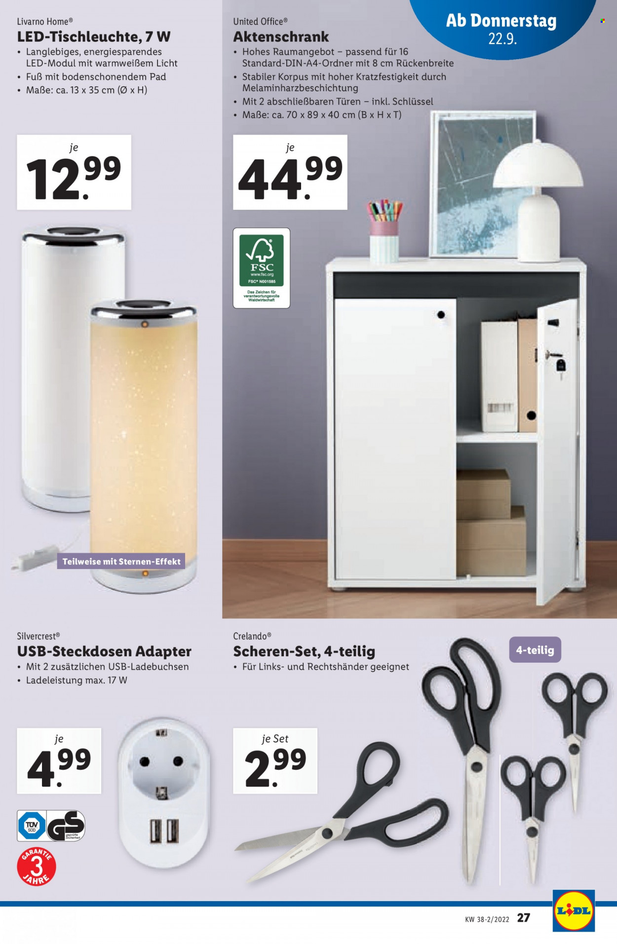 Angebote Lidl - 22.9.2022 - 28.9.2022. Seite 27
